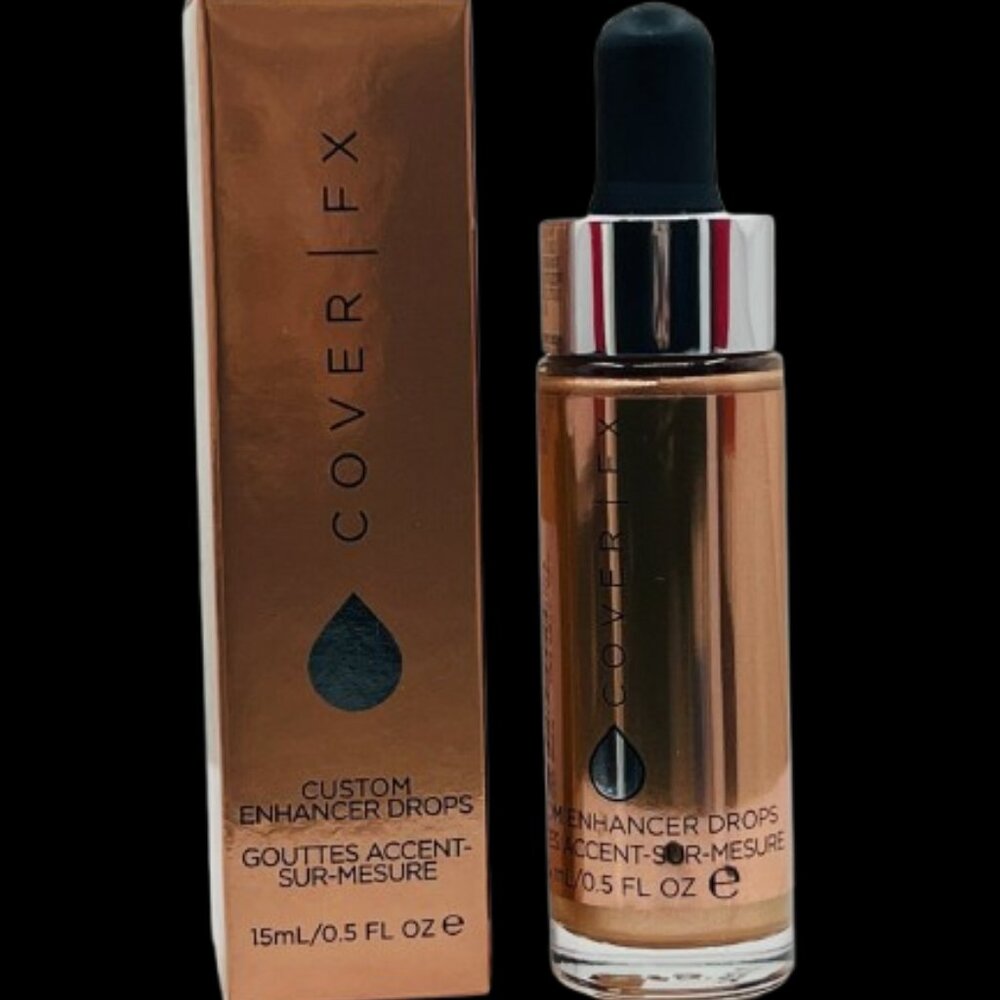 COVERFX Custom Enhancer Drops #Rose Gold -0.5 oz (NIB)